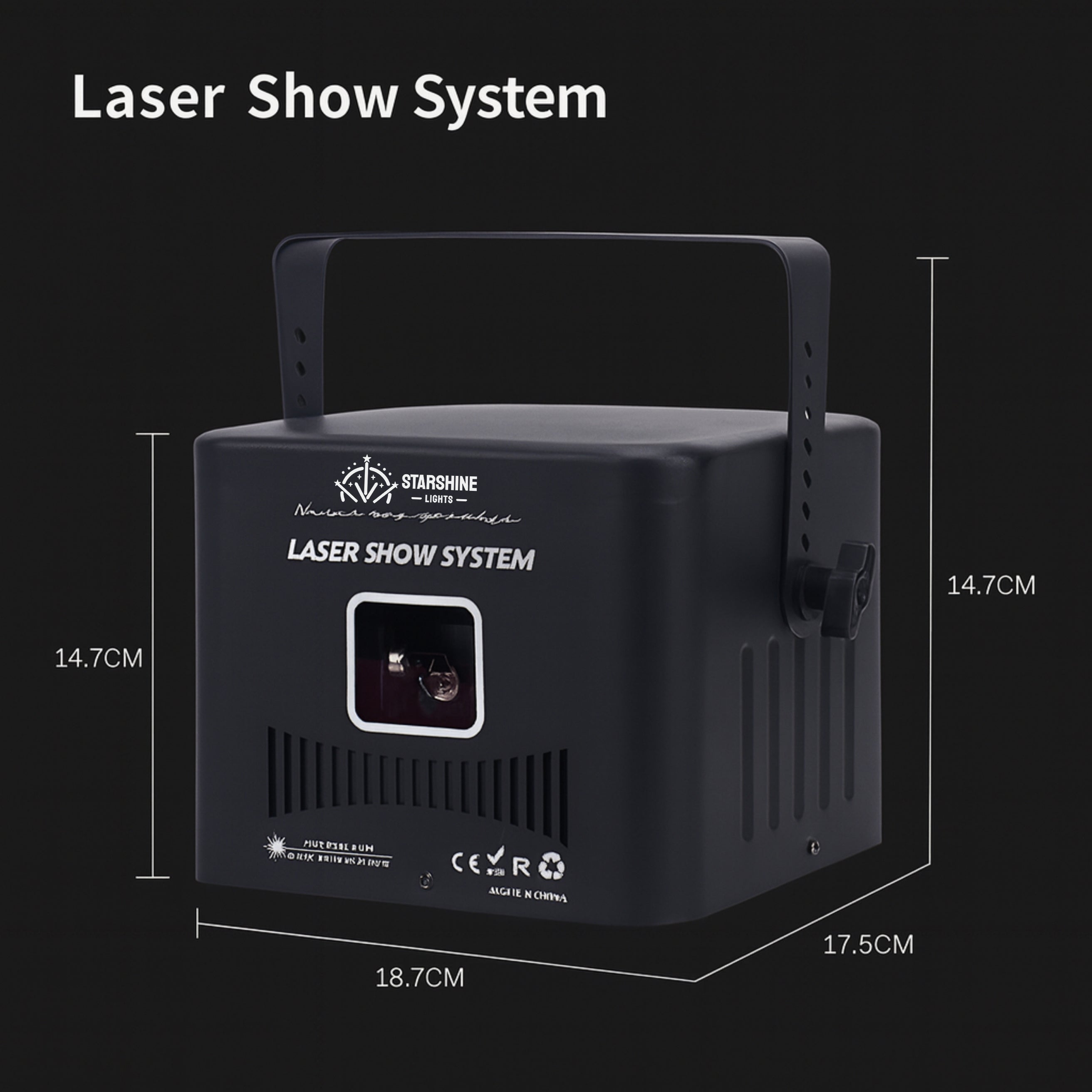 A12 5W RGB LaserCube-Style Portable Laser Projector with App