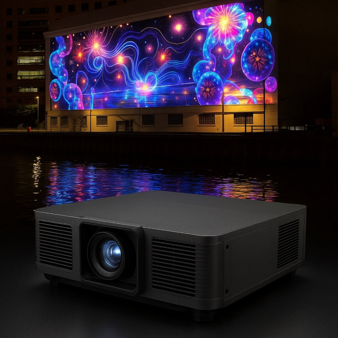 3D Mapping Laser Projector 4K 16,000 Lumens – Waterproof Outdoor
