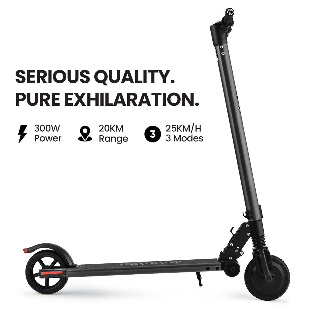 NNEDSZ Peak 300W 10Ah Electric Scooter, Suspension, for Adults or Teens, Black
