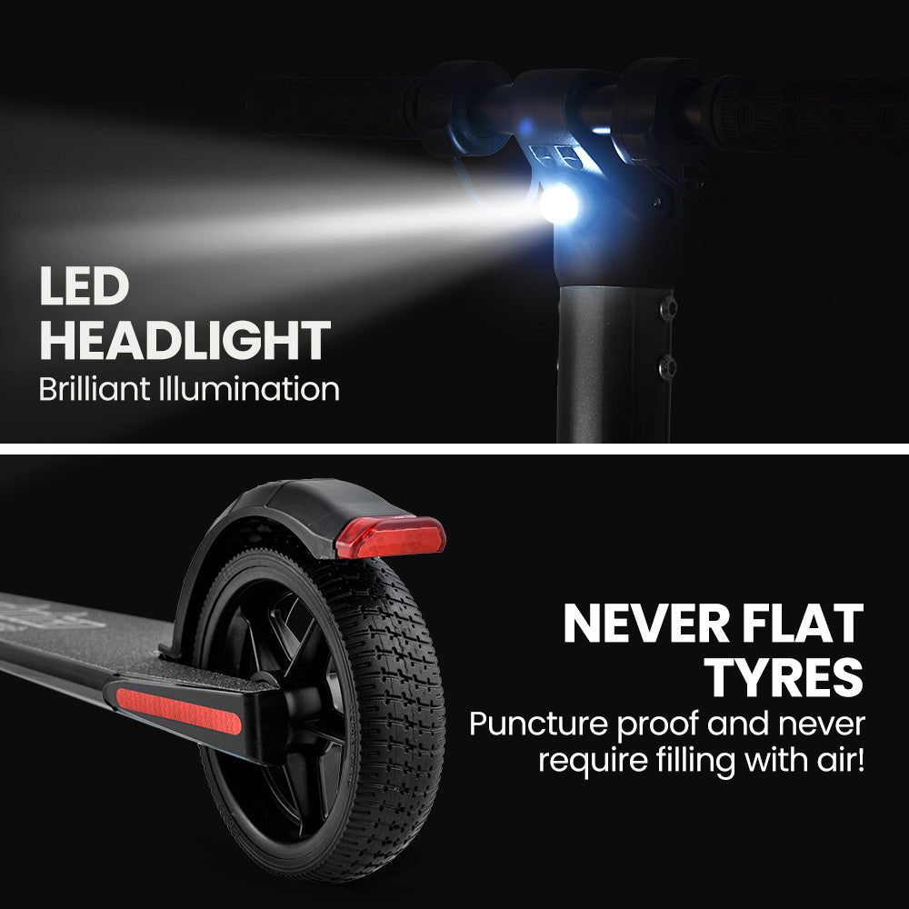 NNEDSZ Peak 300W 10Ah Electric Scooter, Suspension, for Adults or Teens, Black