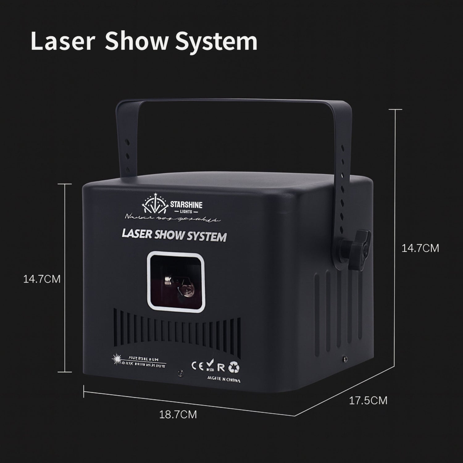 A12 5W RGB LaserCube-Style Portable Laser Projector with App